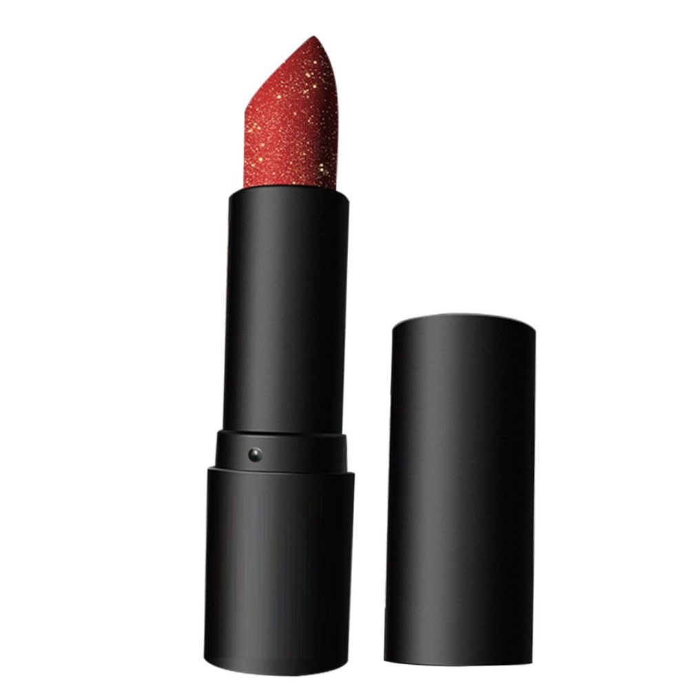 Beaupretty Halloween Glitter Lipstick for Women Non Stick Matte Lip Gloss Moisturizing for Party Makeup for Dark Vampire Looks and Spooky Occasions