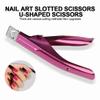 Nail Cutter Nail Cipper Tips Cutter U Type Fake Nail Edge Trimmer Stainless Steel Manicure Tools view 2