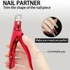 Nail Cutter Nail Cipper Tips Cutter U Type Fake Nail Edge Trimmer Stainless Steel Manicure Tools view 3
