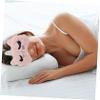 PartyKindom 2Pcs Plush Eye Mask Set Breathable Sleeping Blindfolds for Fatigue Relief Cute Cat Design Eye Covers for Students and Travelers view 3