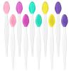 10 Pcs Silicone Lip Scrub Brush, Double Sided Lip Exfoliating Brushes Nose Clean Blackhead Removal Pore Scrubber Face Cleansing Brush Tools for Lips Exfoliator Scrubber Mixed Colors view 1
