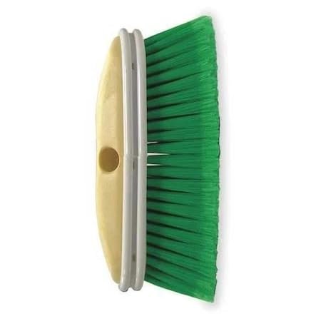 Scrub Brush, Brush Head, 10 in Head L, 2 1/2 in Bristle L Works with 5A171