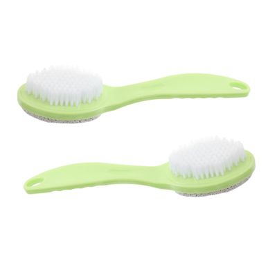 2pcs Double Sided Pumice Stone Foot File Brush Exfoliating Tool for Dead Skin Removal Versatile Foot Care Scrubber for Home and Travel Durable Lightweight