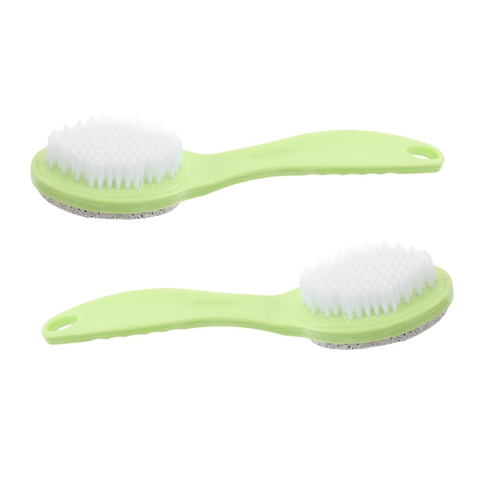 2pcs Double Sided Pumice Stone Foot File Brush Exfoliating Tool for Dead Skin Removal Versatile Foot Care Scrubber for Home and Travel Durable Lightweight