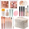 KARUIZI Makeup Gift Set, 25 Color Eyeshadow Palette, Concealer, Foundation, Mascara, Brushes view 1