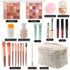 KARUIZI Makeup Gift Set, 25 Color Eyeshadow Palette, Concealer, Foundation, Mascara, Brushes view 2