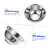 Beaupretty Stainless Steel Shaving Soap Bowl Lid Barber Shaving Cup for Men Sturdy Foam Whipping Bowl Heat Insulation Random Style view 3