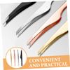 4Pcs Eyelash and Eyebrow Tweezers Precision Eyelash Applicator and Brow Tweezers for Women Matte Finish Multi Durable Lash Tools view 4