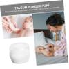 2Sets Talcum Powder Puff Portable Gentle Body Powder Application for Newborns Easy One Hand Use Adorable Design for Home Travel view 2