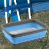 Foldable Bucket,Foot Bath Basin,Multipurpose Wash Bin for Camping,Beach Trips,Cleaning Supplies view 2