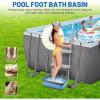 Foldable Bucket,Foot Bath Basin,Multipurpose Wash Bin for Camping,Beach Trips,Cleaning Supplies view 4