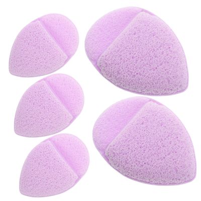 CALLARON Exfoliating Face Scrubber Gloves 5pcs Reusable Makeup Removal Cleansing Mitts for Skin Types Deep Cleaning Facial Pads for Daily Skin Care Routine