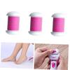 10Pcs Foot Grinder Replacement Rollers Pink Exfoliator Heads for Electric Foot Care Device Ergonomic Design Water Resistant Fit for Dead Skin Removal view 3