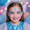 30Pcs Face Gems Stickers Women Rhinestones Forehead Sticker Crystal Flowers Party Decoration Self-Adhesive DIY Body Fashion Art Decals for Women Girls view 2