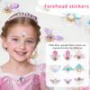 30Pcs Face Gems Stickers Women Rhinestones Forehead Sticker Crystal Flowers Party Decoration Self-Adhesive DIY Body Fashion Art Decals for Women Girls view 3