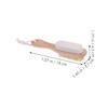 PartyKindom 3pcs Dual-Sided Foot Care Brush Pumice Stone and Bristles Exfoliating Foot Scrubber for Dead Skin Removal Suitable for Shower and Pedicures view 2
