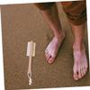 PartyKindom 3pcs Dual-Sided Foot Care Brush Pumice Stone and Bristles Exfoliating Foot Scrubber for Dead Skin Removal Suitable for Shower and Pedicures view 4