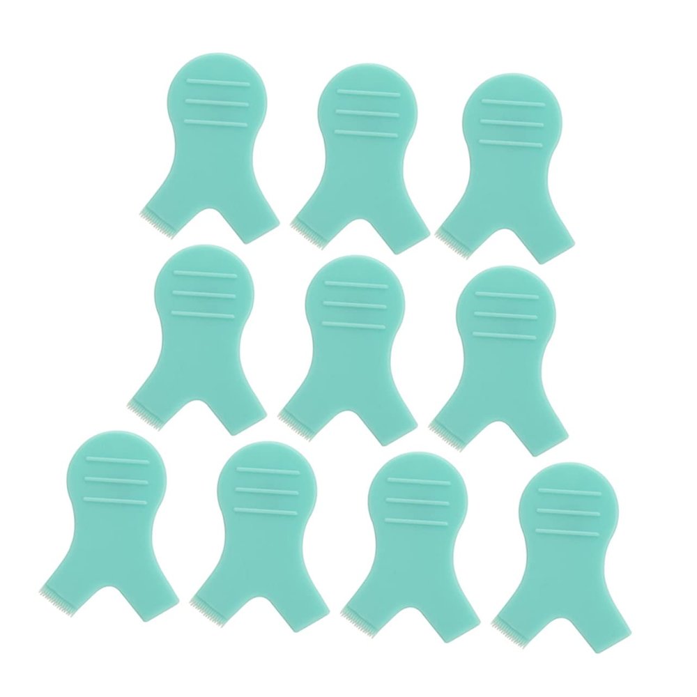 10Pcs Eyelash Lift Separator Brushes Shaped Eyelash Perming Combs for Professional and Personal Use Makeup Supplies for Natural Curling and Grafting Eyelashes