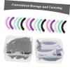 48Pcs Silicone Eyelash Curler Pads High Elasticity Replacement Refills for Lash Curlers Soft Gentle Material for Comfortable Makeup Application Includes Storage view 3