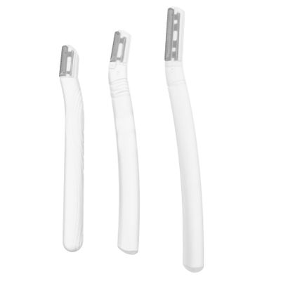 3pcs Beginner Friendly Micro Blades for Precise Facial Hair Grooming Portable Eyebrow Shaver with Non Slip Grip for Quick Touch Ups and Versatile Skincare