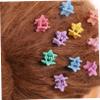 GALPADA 3Sets Mini Claw Hair Clips for Random Color Hair Barrettes Durable Hair Jaw Clips for Various Occasions for Weddings Photoshoots and Everyday Styles view 2
