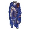 Aprons Professional Hair Cutting Cape with Adjustable Snap Closure, Black astronaut on blue Barber Cape for Men Women Waterproof Hairdressing Salon Cape, Coloring Makeup Styling Home Use view 4