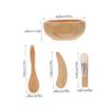 1Set Facial Mask Mixing Bowl Set DIY Cosmetic Tools for Women Includes Bowl Stirring Stick Brush Spoon for Skincare Treatment and Mask Preparation view 2