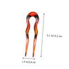 3Pcs U Shaped Hairpins for Women Durable Decorative Hair Forks DIY Hairsticks Lightweight Hair Clips for Daily Use Parties Festivals Unique Headdress Accessories view 3