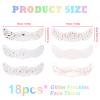 18pcs Holographic Colorful Glitter Face Tattoos Freckles, Waterproof Sparkle Gold Temporary Fake Face Glitter Speckles Patches Cute Star Dot Design Makeup Accessories for Festival Party view 2