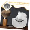 Beaupretty Marble Pattern Porcelain Shaving Bowl Compact Shave Soap Container for Easy Making Travel Home Grooming Accessory Men Decorative Bathroom view 3