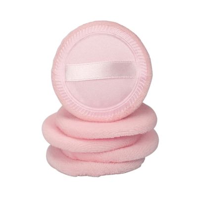 5Pcs Pink Cotton Loose Powder Puff for Makeup Application Soft Cosmetic Tool for Foundation Blush and Setting Powder Gentle Skin Easy to Use