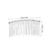 Teeth Silver Metal Hair Comb for Bridal Veil DIY Hair Accessories Elegant Wedding Hair Clip Durable Metal Wire for Craft Projects and Headdresses view 2