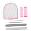 1 Set Nail Care Tools with Soaking Bowl Cuticle Pusher Buffing Files Gentle Brushes for Home and Salon Use view 1