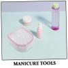 1 Set Nail Care Tools with Soaking Bowl Cuticle Pusher Buffing Files Gentle Brushes for Home and Salon Use view 3