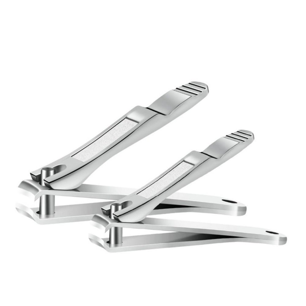 CALLARON 2pcs Nail Clipper Kit for Men Cuticle Trimmer Nail Clippers Stainless Steel Manicure