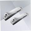 CALLARON 2pcs Nail Clipper Kit for Men Cuticle Trimmer Nail Clippers Stainless Steel Manicure view 2