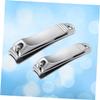 CALLARON 2pcs Nail Clipper Kit for Men Cuticle Trimmer Nail Clippers Stainless Steel Manicure view 3