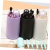 1Set Portable Professional Cosmetic Makeup Brush Kit with Mirror Durable Artificial Fiber Brushes for Travel Makeup Convenient Rotating Organizer Design for Go view 2