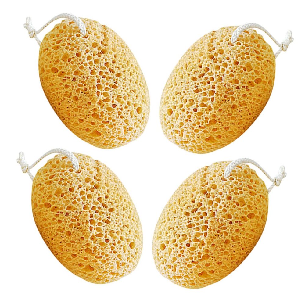 4pcs Honeycomb Exfoliating Bath Sponge Scrubber for Women Men Quick Drying Body Cleaning Sponge for Travel Fun Bathing Experience