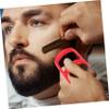 2Pcs Beard Styling Ruler Compact Goatee Outline Tool for Precision Shaping Durable Plastic Beard Template for Travel and Grooming view 3