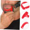 2Pcs Beard Styling Ruler Compact Goatee Outline Tool for Precision Shaping Durable Plastic Beard Template for Travel and Grooming view 4
