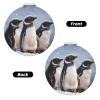KKLWEGU Young Penguins with Snow Compact Pocket Mirror,1x/2x Cosmetic Mirror Portable Folding Handheld Mirrors Portable Travel Makeup Mirror for Women Girls view 2