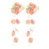 1Pair Artificial Flower Hair Clips for Women Bridal Hair Barrettes with Elegant Tassel Detail Lightweight Floral Accessories for Beach Weddings Vacations and Parties view 1