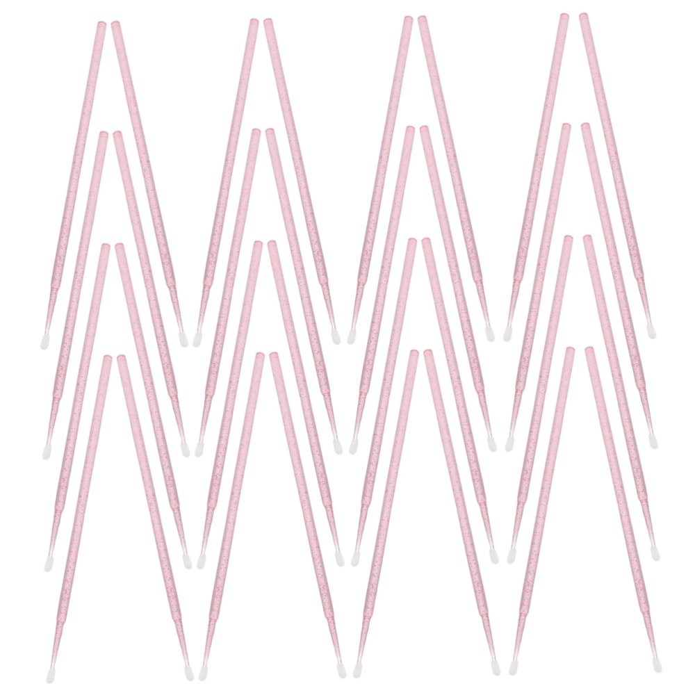 100pcs Precision Cotton Swabs Box for Eyelash Extensions and Makeup Touch Ups Gentle Skin Portable and Disposable Nano Applicators for Beauty Routines