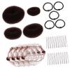 1 Set Invisible Hair Net for Women Hair Bun Covers with Clips Braid Maker Roller for Parties Weddings Everyday Styling Natural Look for Food Service Sleep view 1