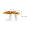 2pcs Decorative Hair Combs Elegant Marble Texture Side Combs for French Bun Holders for Weddings Parties and Daily Styling Comfortable and Versatile Accessories view 2