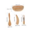 1Set DIY Facial Mask Bowl Set Skin Care Tool Kit with Mixing Bowl Spatula Brush Spoon Portable Mask Accessories for Women for Home Use view 2