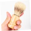 2pcs Boar Bristle Shaving Brush with Handle Durable and Comfortable Shave Accessory for Men for Home Travel Salon Use view 3