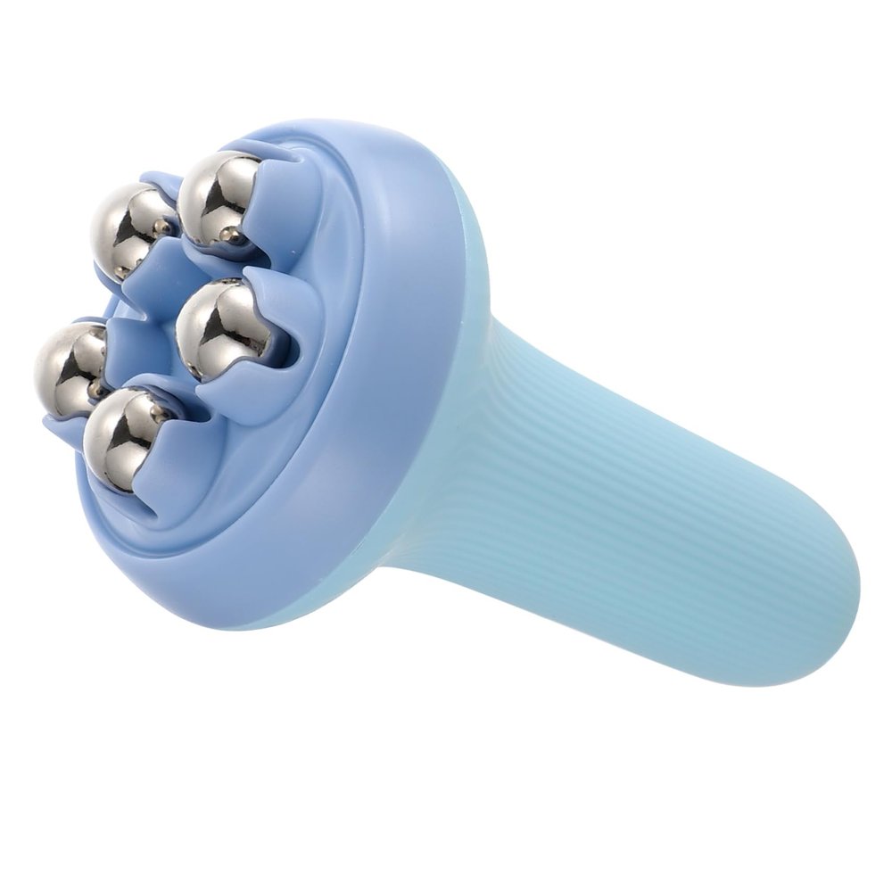 Beaupretty 5-Bead Leg Shaping Massage Roller Handheld Steel Ball Massager for Muscle Relaxation Deep Tissue Therapy and Sore Muscle Relief