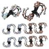 12Pcs Plum Clips Elegant Rhinestone Hair Accessories for Women Versatile Claw Clips for Weddings Parties and Daily Wear Stylish Updos view 1